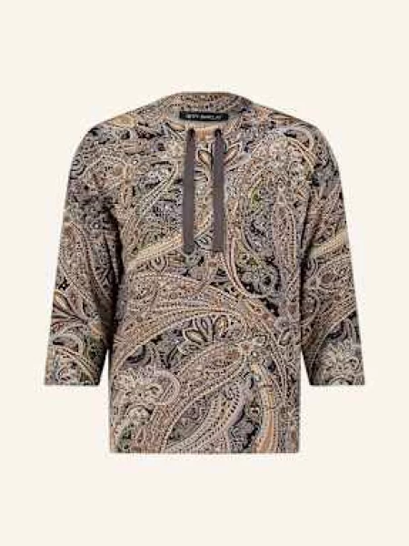 Betty Barclay Bluza Nierozpinana Z Rękawem I Ozdobnymi Kamykami grau szara