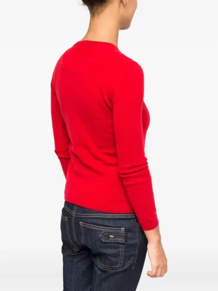 Cardigan La Rose din cașmir roșu