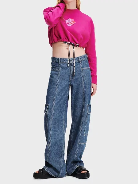 Прямі джинси Karl Lagerfeld Jeans синій
