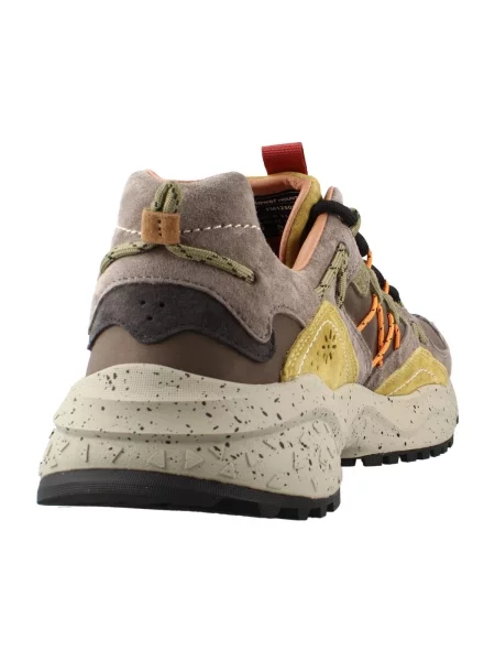 Pantofi Flower Mountain cu model floral verde