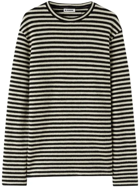 Tricou Jil Sander de lână negru