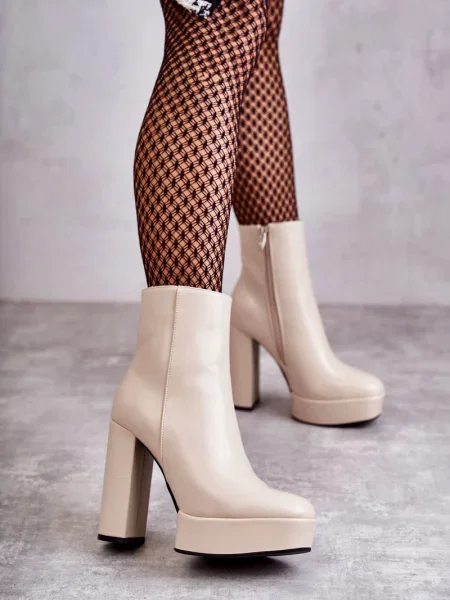 Usnjene gležnjarji Fs1 bež