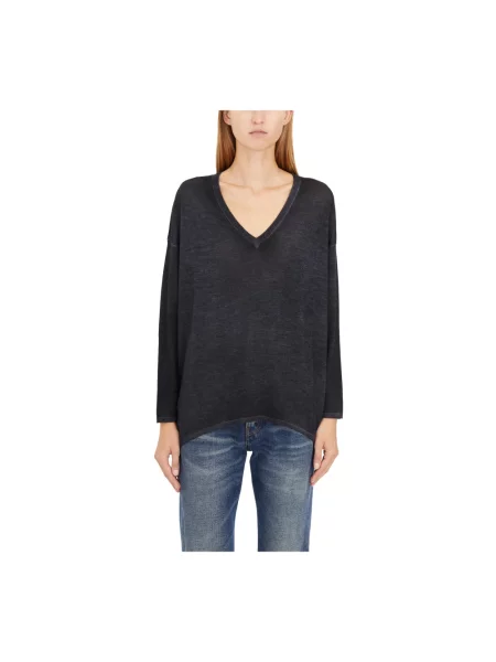 Jedwabny sweter Avant Toi czarny