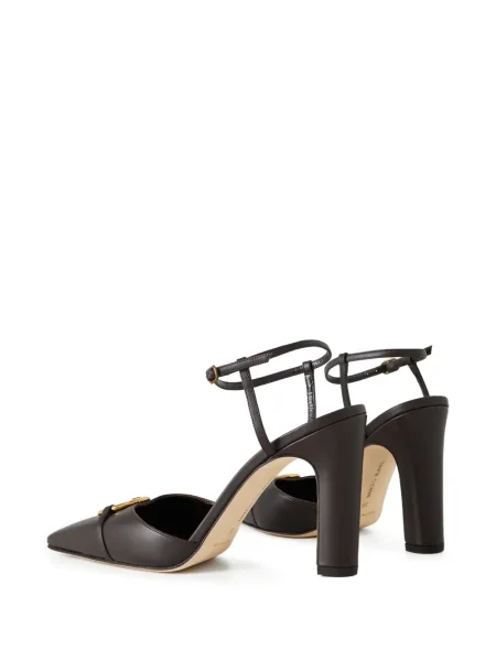 Pantofi cu toc Manolo Blahnik maro
