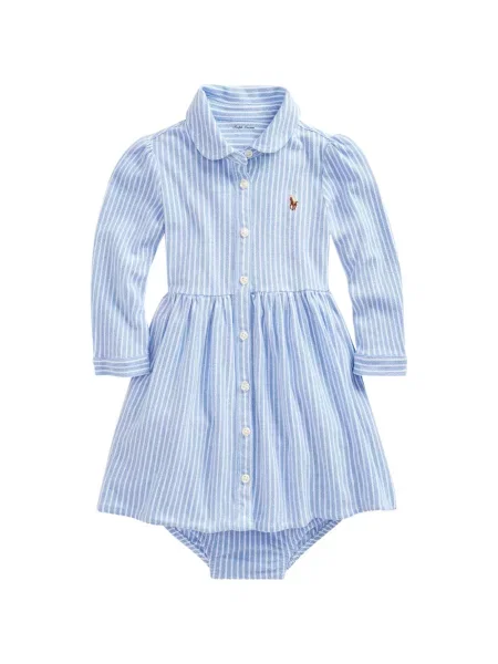 Sukienka dziecięca Polo Ralph Lauren niebieska