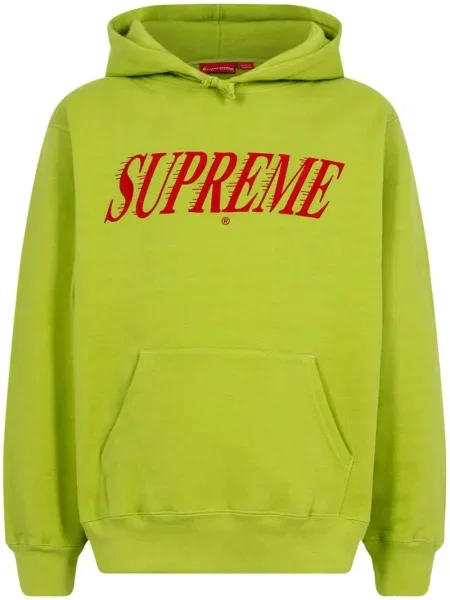 Hanorac cu glugă Supreme cu imagine verde