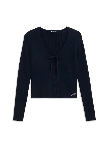 Tommy Jeans Geacă tricotată bleumarin