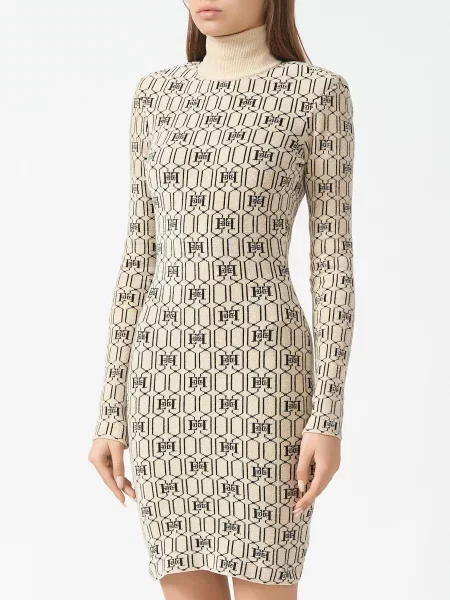 Платье Elisabetta Franchi бежевое