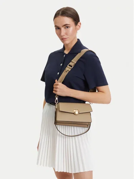 Lacoste crossbody torba za žene kožna ružičasta