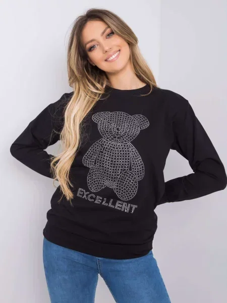 Blúzka Fashionhunters čierna