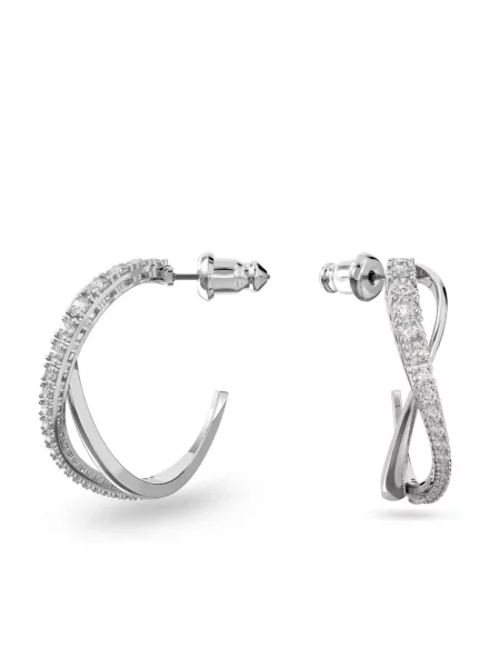 Kolczyki Swarovski białe