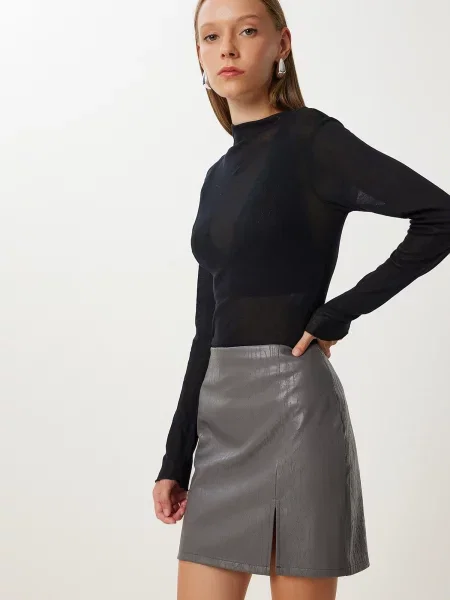 Happiness İstanbul Fustă gri