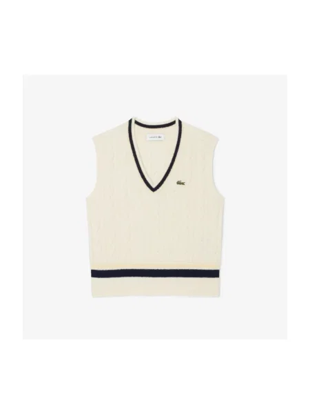 Pulover Lacoste alb