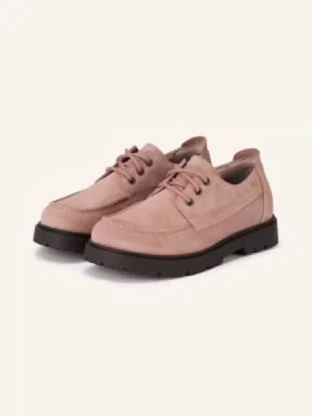 Kožené šněrovací tenisky Birkenstock růžové