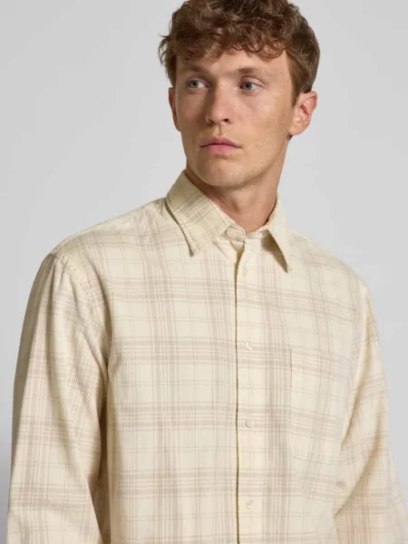 Koszula casualowa o kroju regular fit z czystej bawełny Selected Homme biała