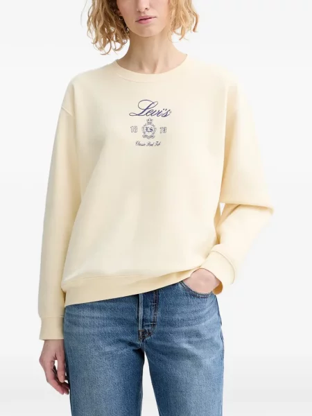 Curea Levi's® cu broderie cu cataramă cu dungi albastru