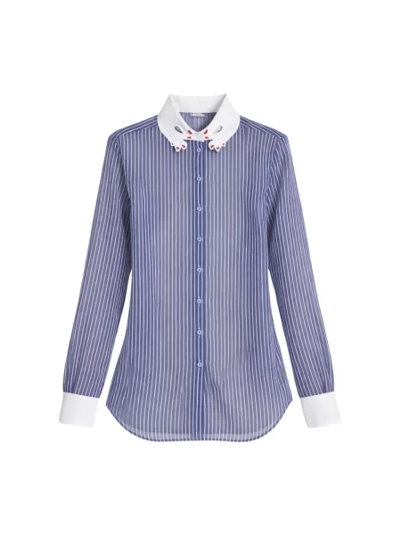 Koszula w paski Vivetta w paski niebieska