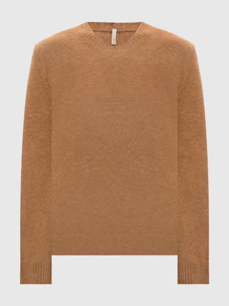 Светр з вовною верблюда і шовком Boboutic коричневий
