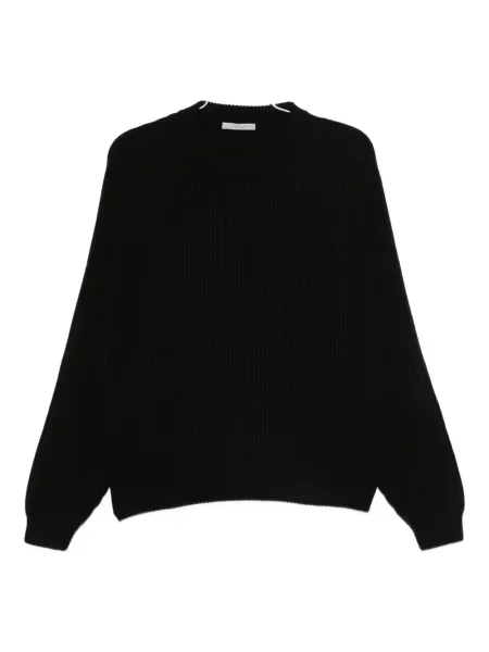 Pulover Dusan cu decolteu rotund negru