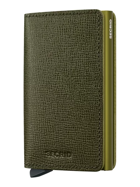 Secrid portofel de piele SC-Kelp verde