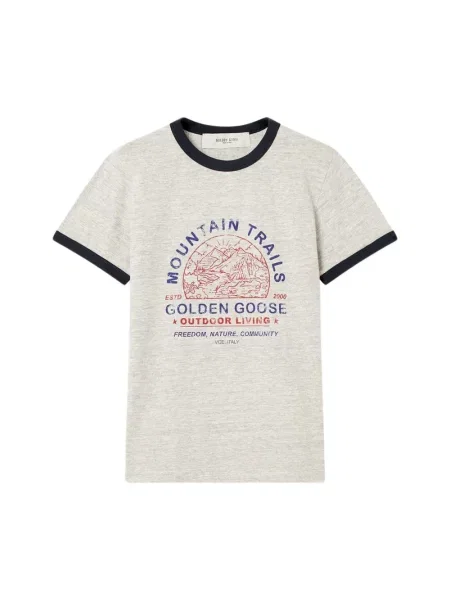Długa koszulka Golden Goose szara
