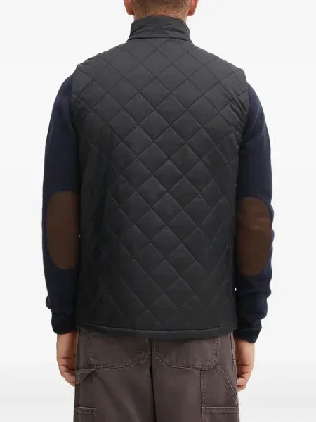 Matlasat vestă Barbour negru