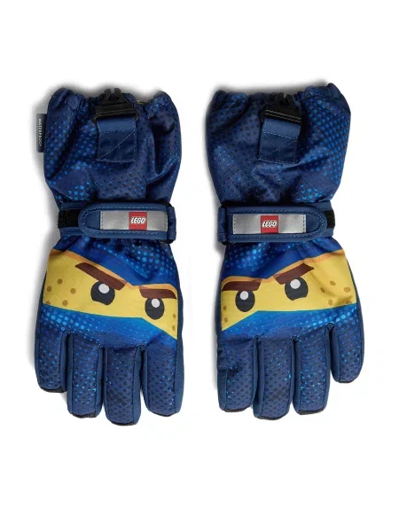 Detské rukavice LEGO Lwagan dark blue modrá