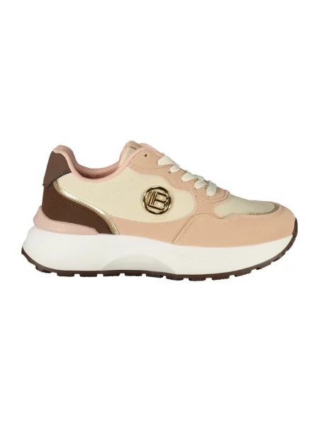 Sneakersy Laura Biagiotti sznurowane różowe