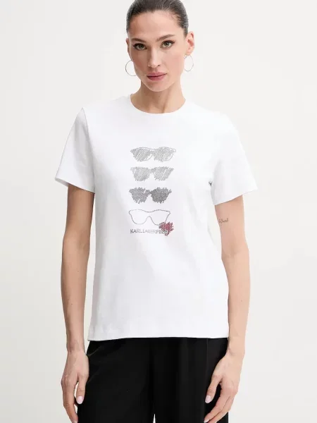 Karl Lagerfeld tričko bílé