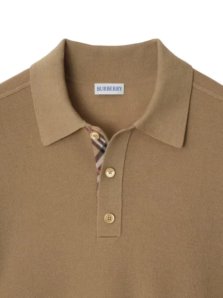 Polo Burberry tricotate maro