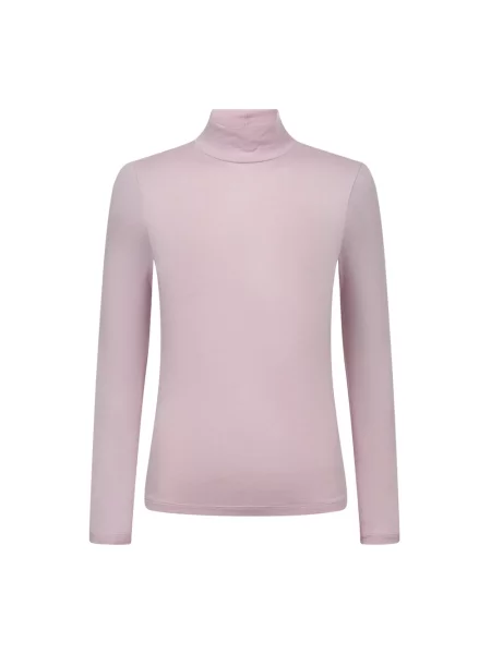 Sweter z golfem Haute L'amitié do golfa różowy
