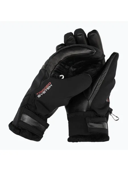Dámske lyžiarske rukavice LEKI Snowfox 3D black čierna
