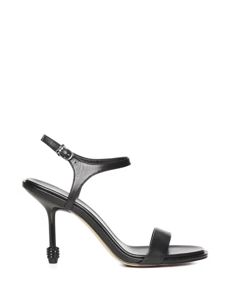 Sandale Michael Michael Kors cu model floral cu aplicații negru
