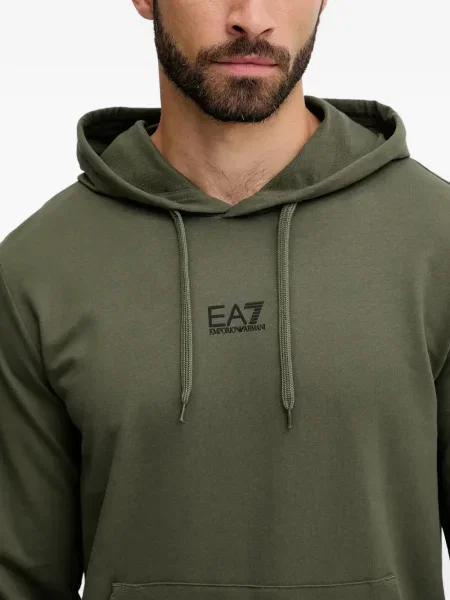 Hanorac cu glugă Ea7 Emporio Armani verde