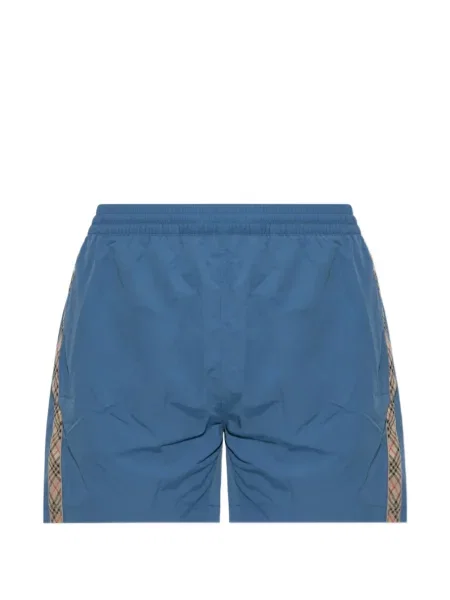 Slip de baie Burberry în carouri albastru