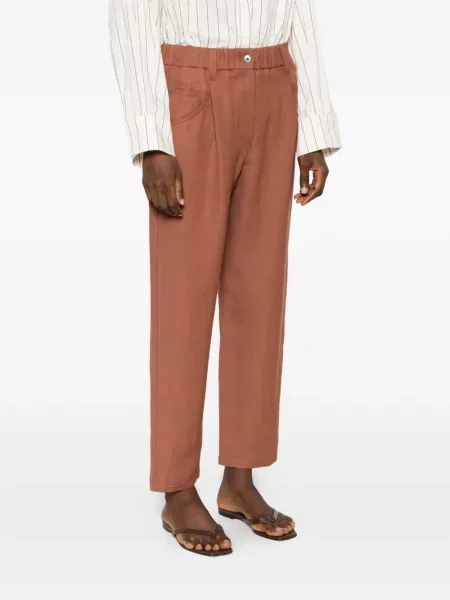 Spodnie Brunello Cucinelli brązowe