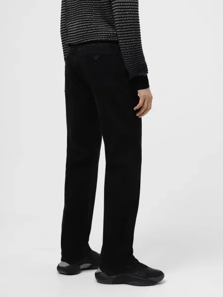 Прямые джинсы Emporio Armani черные