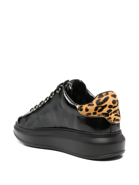 Sneakerși Karl Lagerfeld cu imagine cu model leopard negru