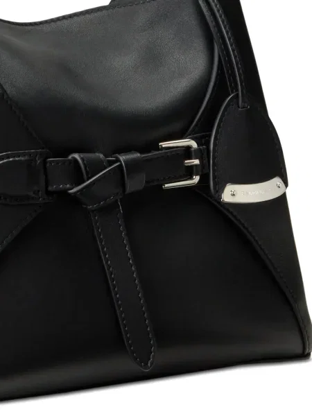 Geanta de piele Ralph Lauren Collection din piele negru