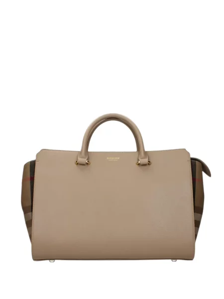 Geantă shopper Burberry din piele în carouri