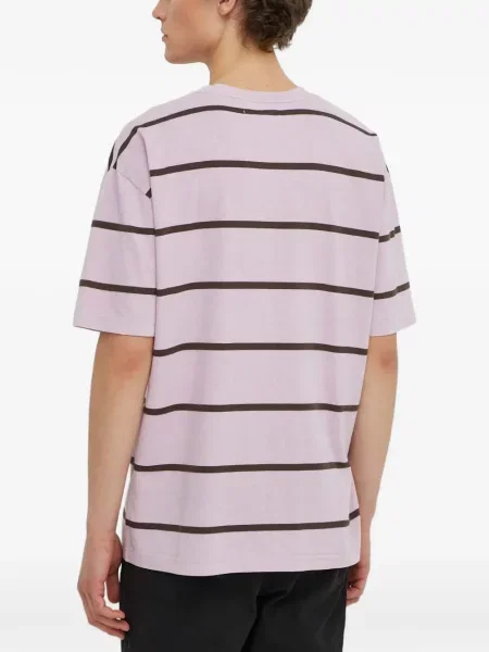 Scurt tricou Samsøe Samsøe cu dungi violet