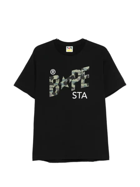 Tricou grafic A Bathing Ape® cu imagine negru