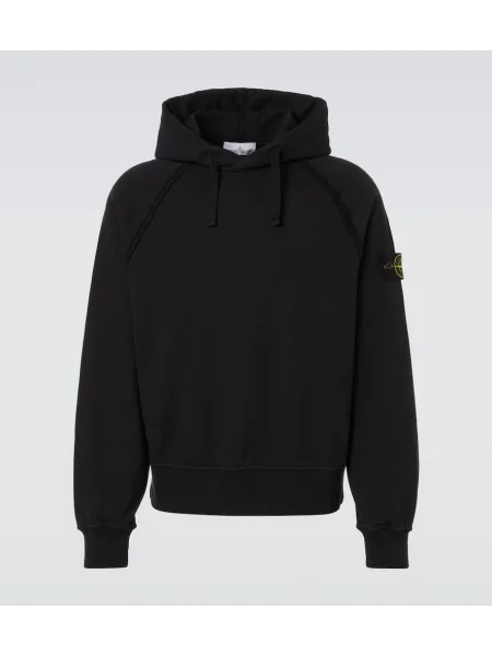 Bluza z kapturem Stone Island z kamieniami czarna