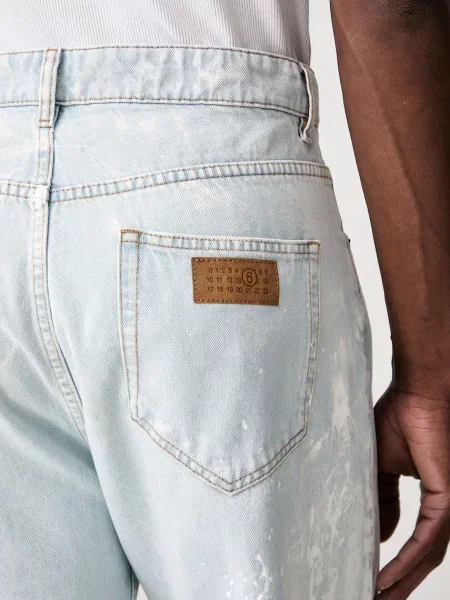 Maison Margiela egyenes férfi farmer kék