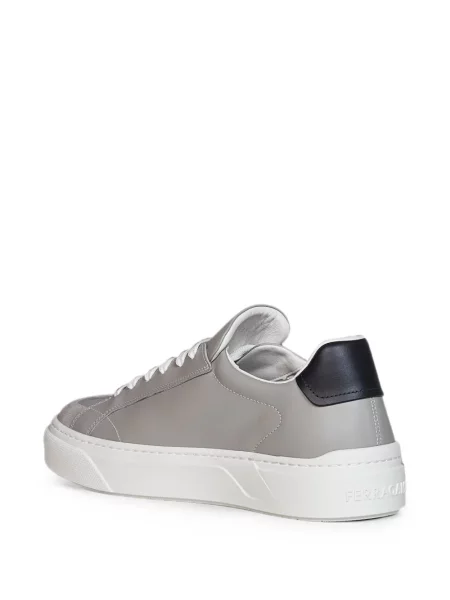 Sneakerși Ferragamo din piele gri