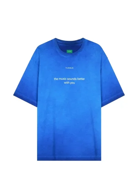 Tricou Flâneur cu imagine albastru