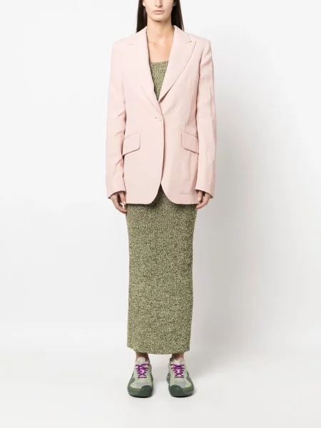 Jednořadé sako Stella Mccartney růžové