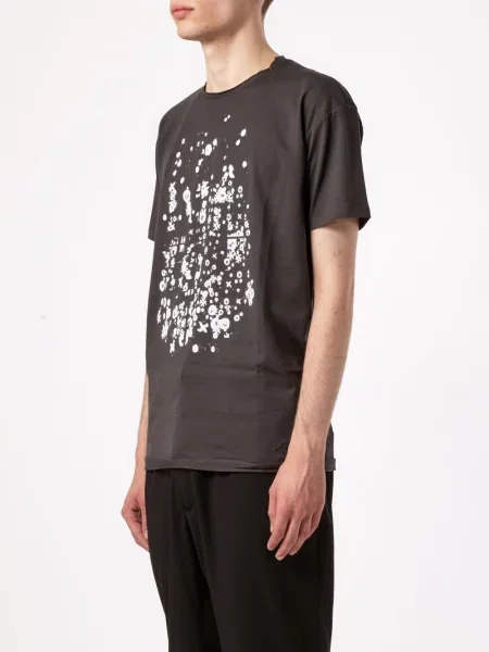 Tricou Leclaireur cu imagine cu imprimeu abstract gri