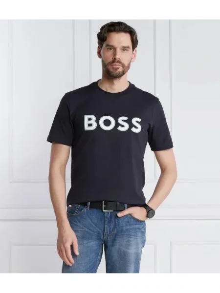 BOSS GREEN Tricou Tee 1 verde