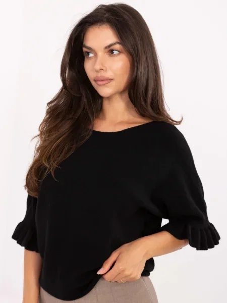 Pulover Italy Moda negru